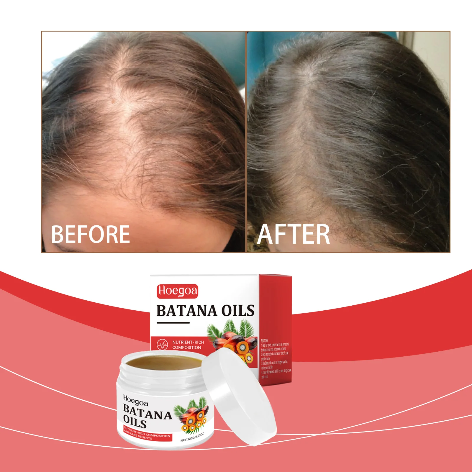 

Масло для ухода за волосами Batana, 100% чистая органическая маска для волос, укрепляющее восстановление, масло для лечения повреждений кончиков, способствующее росту волос