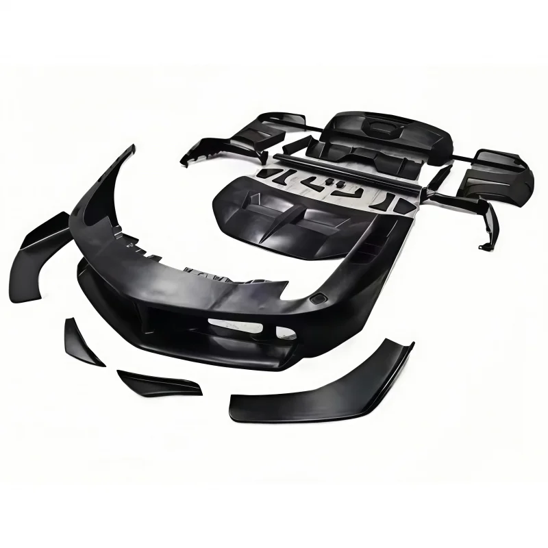 Premium Car Accessories 458 LB Style Kit Wide Body Fenders Trunk Lid Side Skirts Front Bumper Rear Bumpe Durable