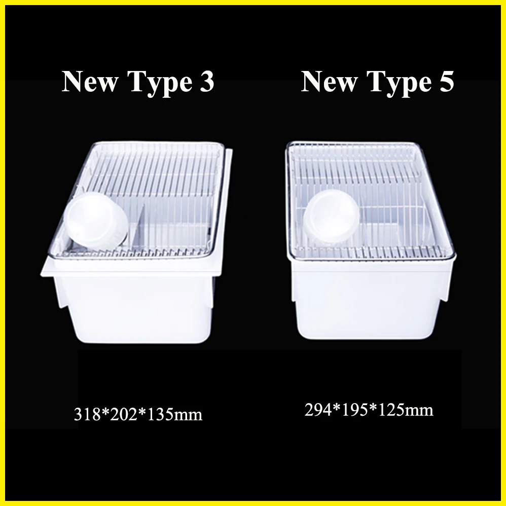 1PCS Professional Experimental Rat Cage Mouse Breeding Cage Group Feed Feeder Small Large PP Lab Equipment Supplies