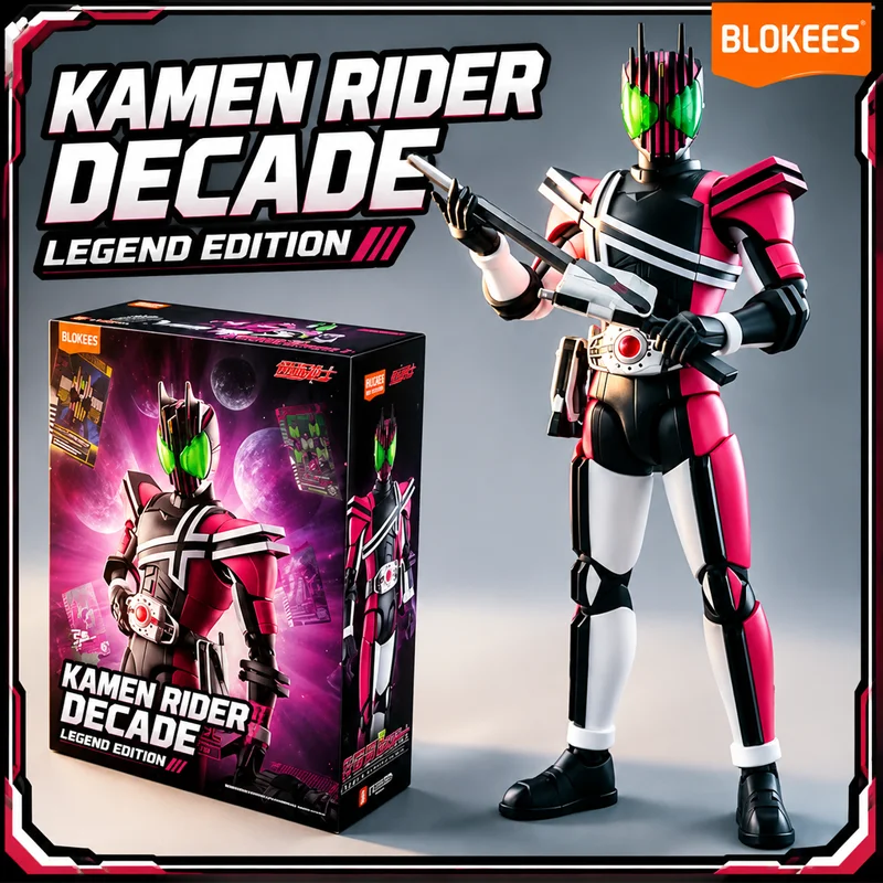 Blokees Kamen Rider Legend Decade Kuuga Collectible Building Blocks Action Figure Birthday Gift For Anime Hobbyists