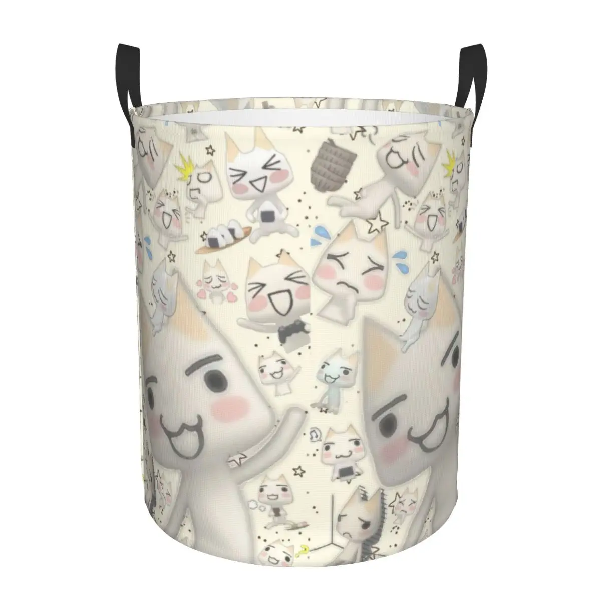 Cartoon Animation Toro Inoue Cat Dirty Laundry Baskets Foldable Large Waterproof Clothes Toys Basket For Home Children's