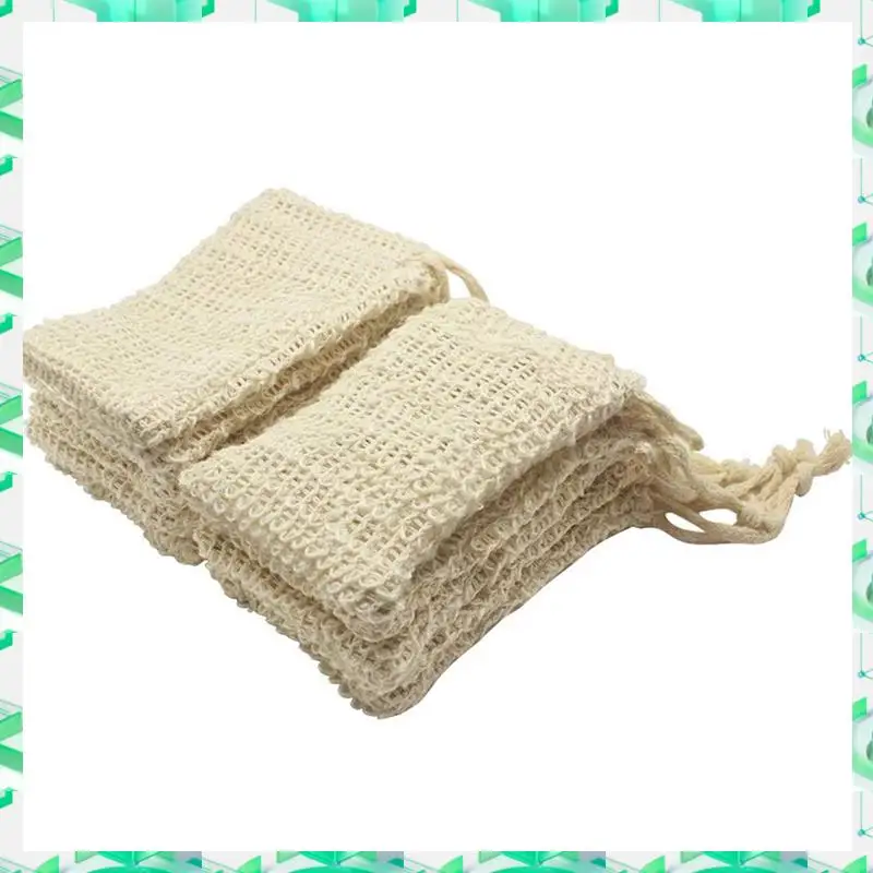 

FIZP 30 Pcs Natural Sisal Soap Bag Exfoliating Soap Saver Pouch Holder