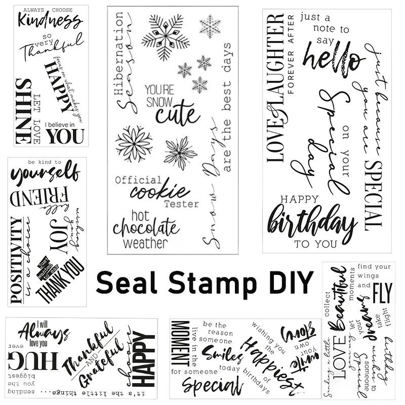 

New Arrival Silicone Clear Seal Stamp Diy Scrapbooking Decorative Paper Card Craft Silicone Rubber Stamps Handmade Gift