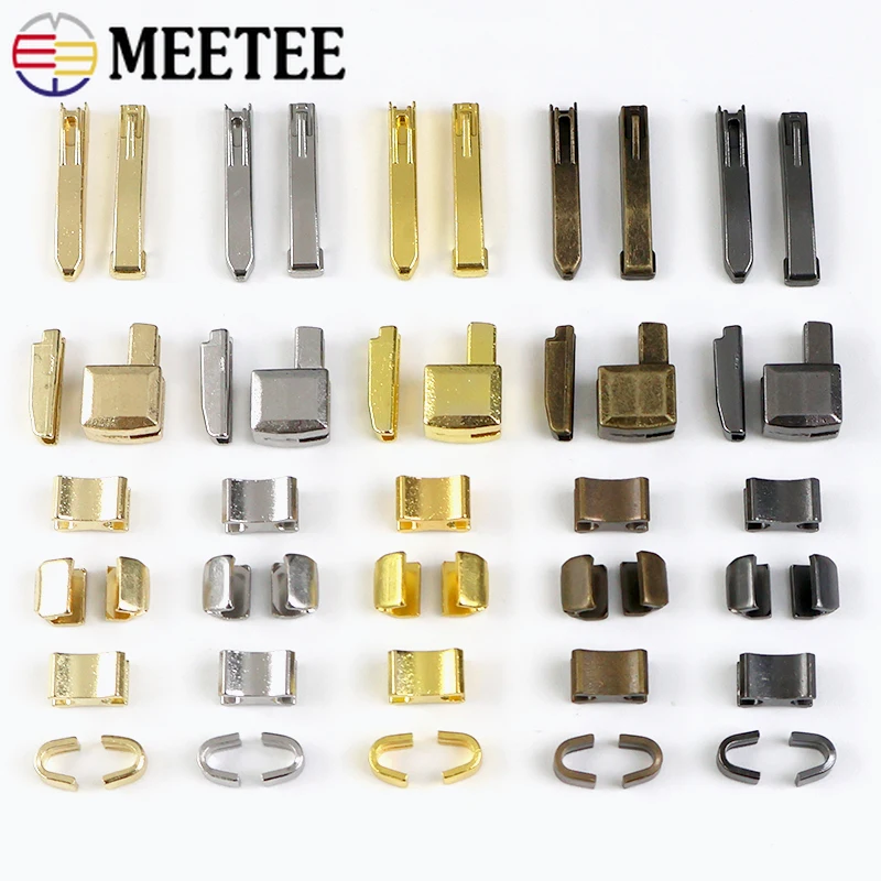 20/50 مجموعات معدنية سستة سدادة سترة حقيبة البريدي عدم الانزلاق الذيل توقف 3 # 5 # 8 # 10 #    U رمز نهاية قفل إدراج دبوس التجنيب الرمز البريدي أطقم إصلاح