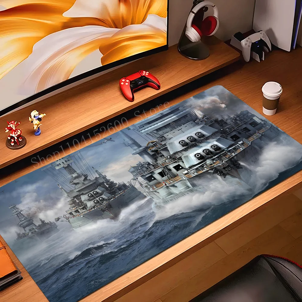 

World Of Warships Mousepad Mouse Mat Desk Mat With Pad Gaming Accessories Prime Gaming XXL Keyboard Pad