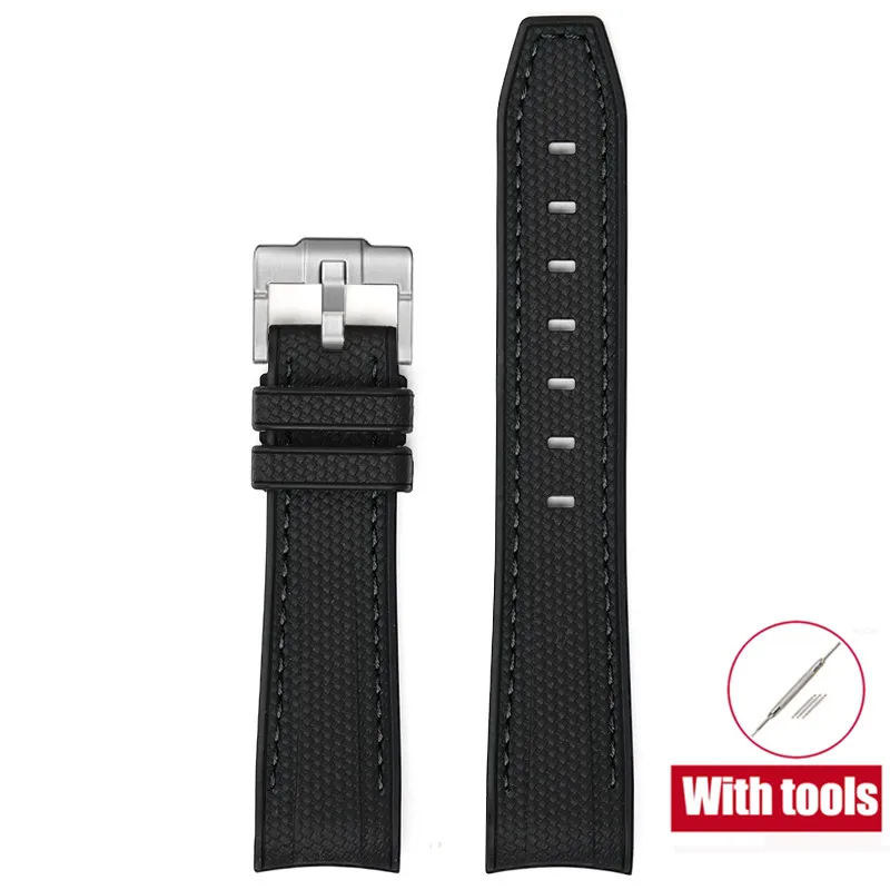 Gummi-Armband für Swatch X Omega Joint MoonSwatch, wasserdichtes Sport-Uhrenarmband, 20 mm, gebogenes Silikon-Endband für Männer und Frauen