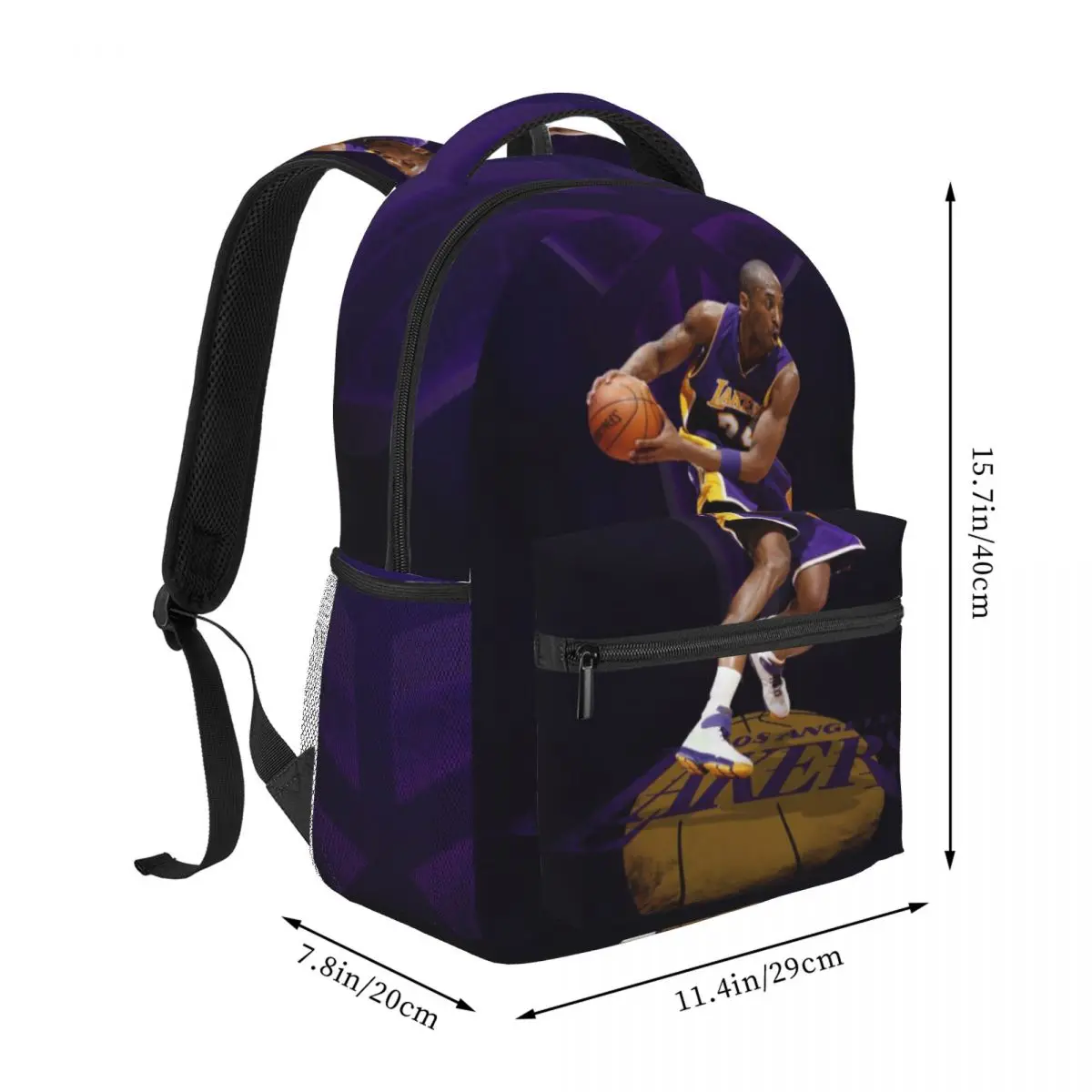 Kobe-Bryant For Girls Boys Large Capacity Student Backpack Lightweight waterproof Backpack 17inch