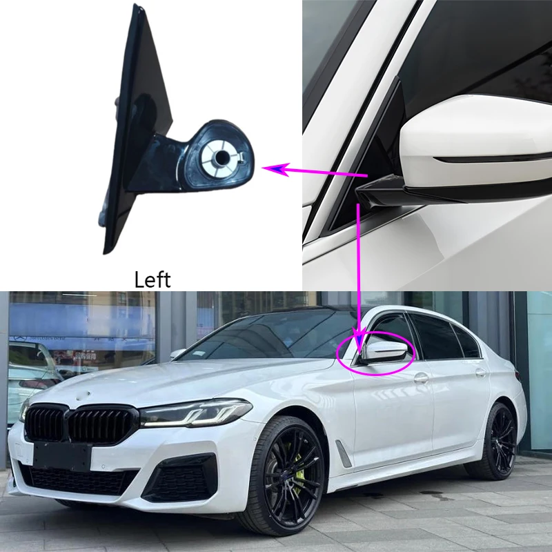 

Черная треугольная накладка на переднее окно, боковое зеркало, декоративная накладка на панель, держатель зеркала для BMW 3 серии G20 G21 G28 2020-2023