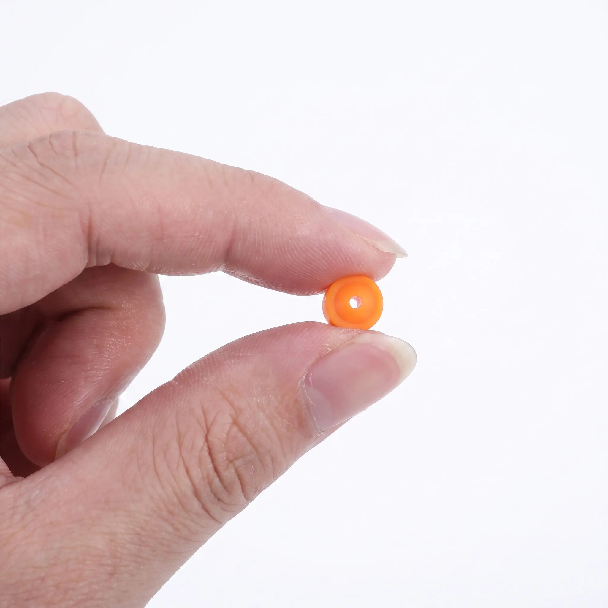 100Pcs Nail Drill Dust Guard Caps Orange Plastic Anti-Dust Protector Cuticle Protection Accessories for Electric Nail Filer Art