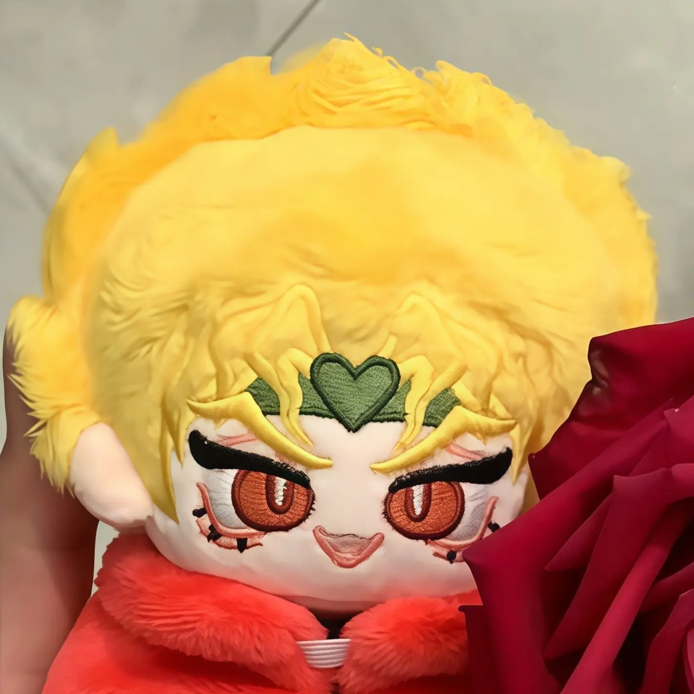 Boneca de pelúcia de algodão de 10 cm Anime JOJO Dio Brando - Presente surpresa perfeito para crianças amigos ou pingente de mochila