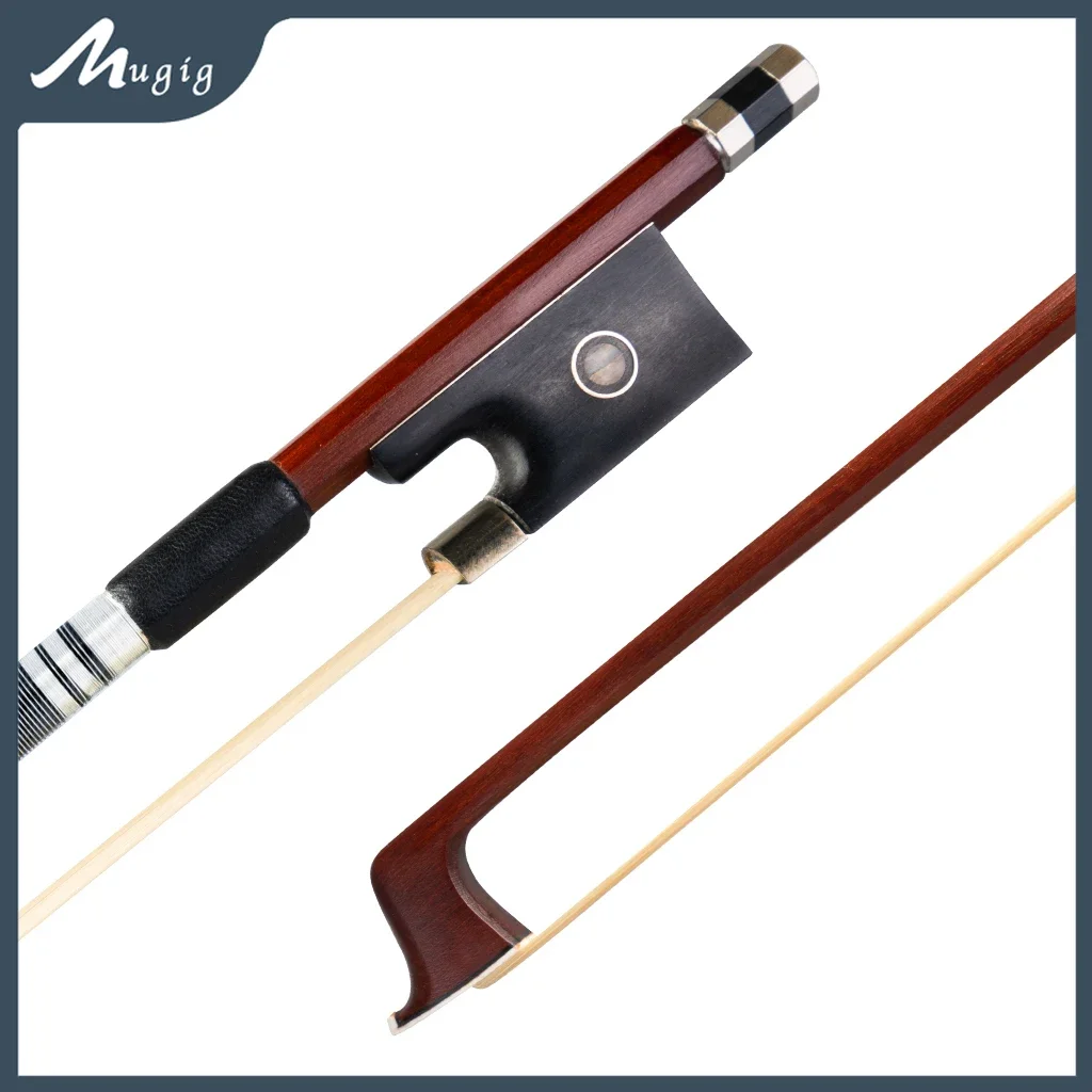 Mugig Violin Stick Concert Level 4/4 Violin Fiddle Bow Well Balanced IPE Stick Ebony Horsehair For Electric Acoustic Violin