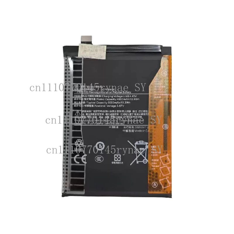 5000mAh BN5J Battery For Xiaomi Redmi Note 12R Pro/Note12 5G Mobile Phone Replacement Battery With Tools