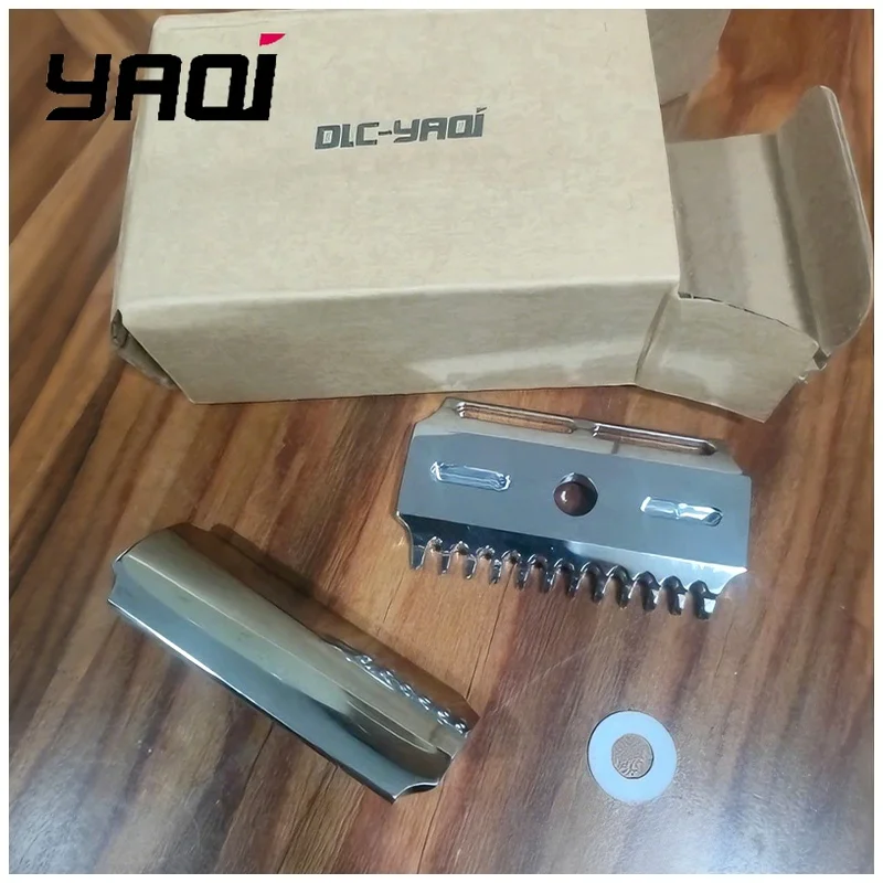 YAQI Safety Razor Head Vostok 90DC 316 Stainless Steel Polished Dual Comb 0.9mm Blade Gap Men Shaving Products