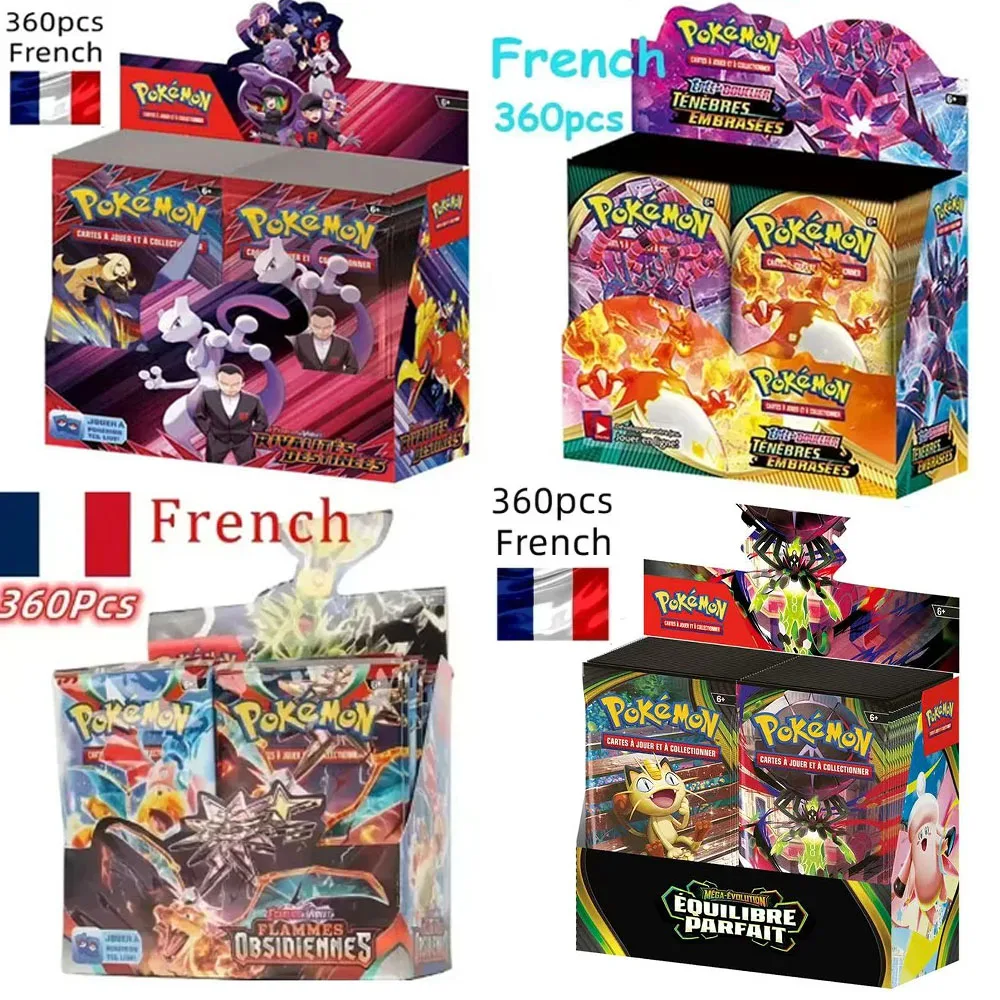 # 360P Pokémon TCG français : Écarlate & Violet Etsncelles Astral Radiance Obsidian Flames Booster Box Jeu de cartes Pokémon Boîte de 36 paquets