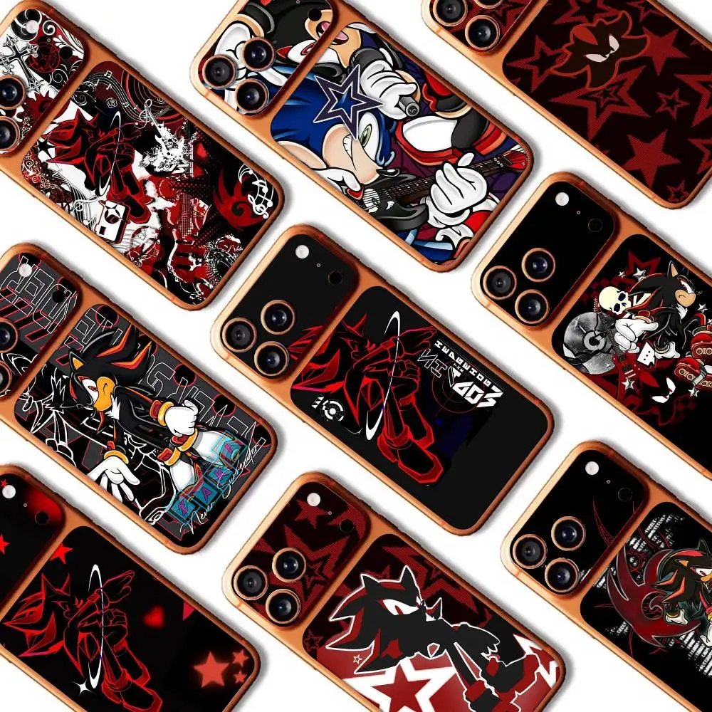 Anime Shadow The Hedgehog For IPhone 17 Pro 17 Pro Max Back Skin Sticker Protective Decal Wrap
