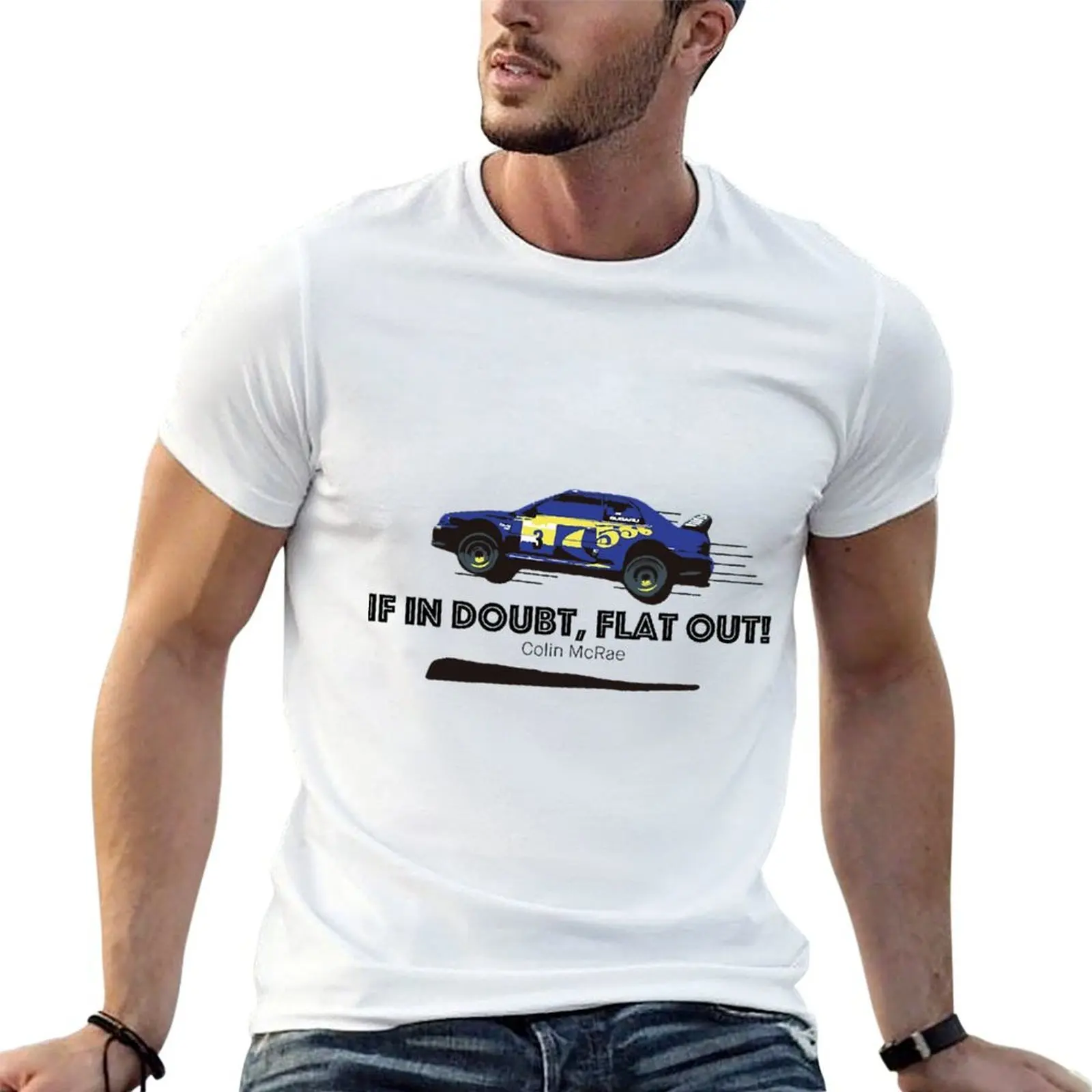 

Colin McRae, If in Doubt, Flat Out! Active T-Shirt t shirts cotton 100% man t shirt designer T-Shirt