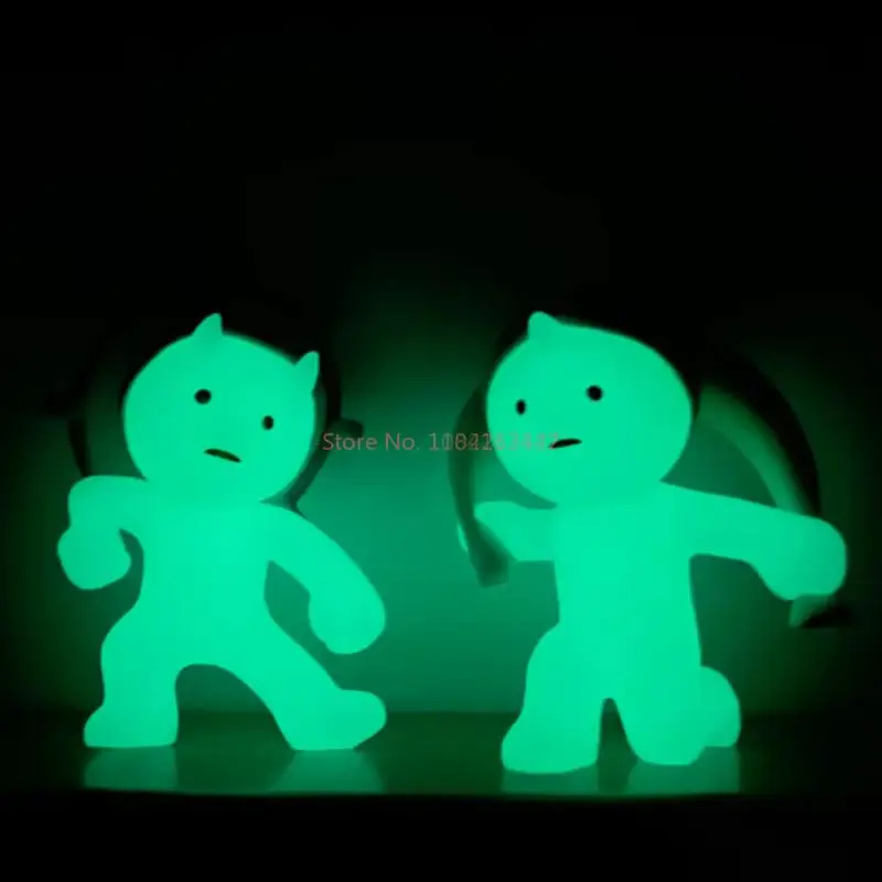 Original Smiski Hippers Party Versteckte Serie Nachtlicht Elf Recorative Mini Figuren Puppe Blind Box Spielzeug Geschenk Büro Sammeln Geschenk