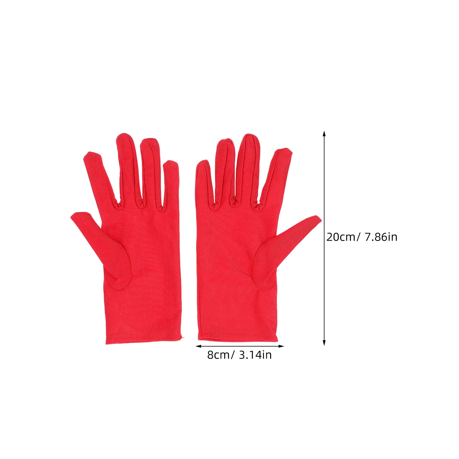 3Pairs Elastic Spandex Gloves Jewelry Inspection Etiquette Gloves for Coins Silver Art Handling Serving Moisturizing Glass