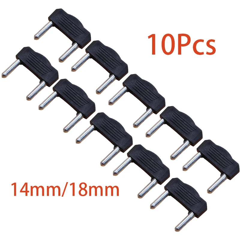 10Pcs 14mm 18mm Pitch Connecto Plug  Audio Video Terminal Block Banana Plug 3mm Needle Short-circuit Plugs