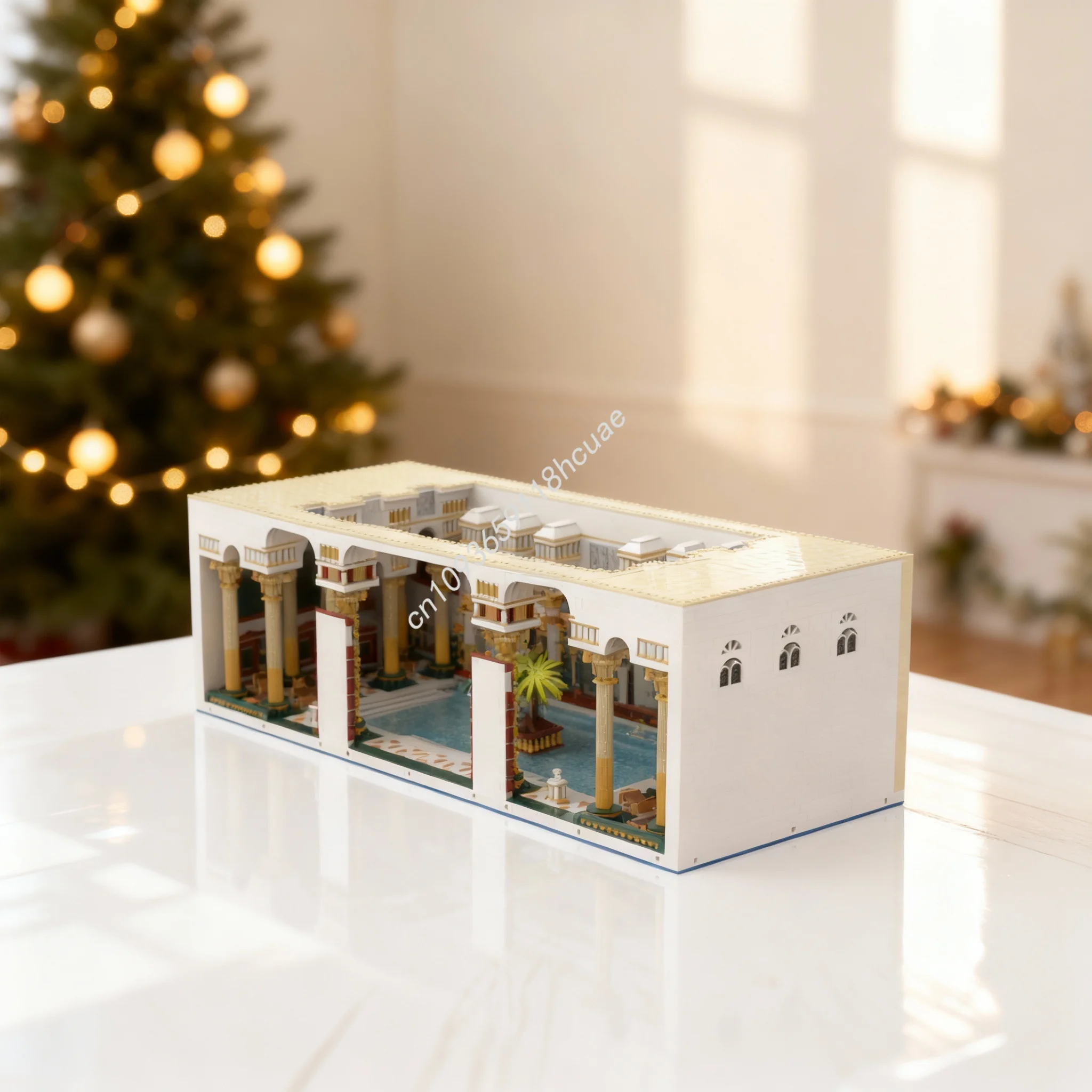 

9705 деталей MOC Архитектурные конструкторы: Римская имперская баня, часть 7. Модель для сборки. Рождественский подарок. Конструктор. Развивающая игрушка.