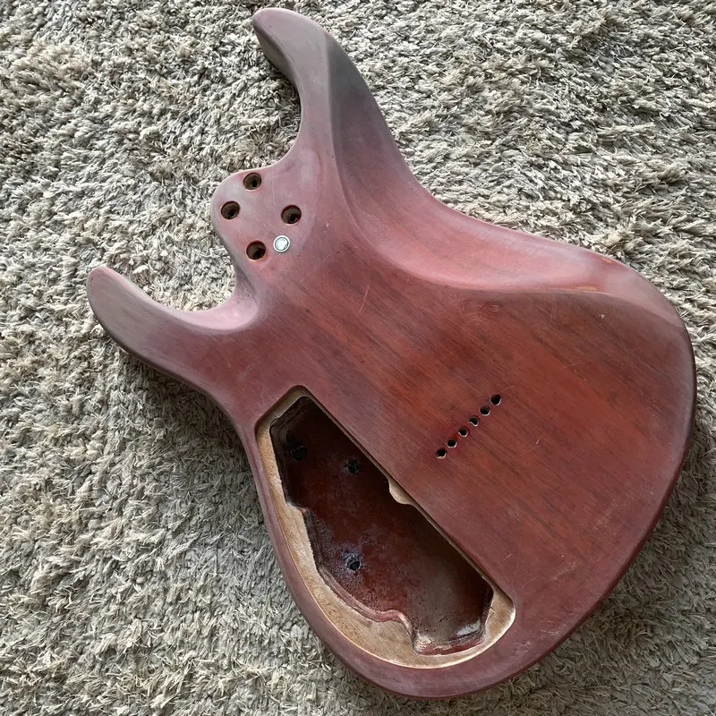 Unfinished Electric Guitar Kit Reville Brand Neck Redwood With Flamed Body Guitar Set CN155+CB155