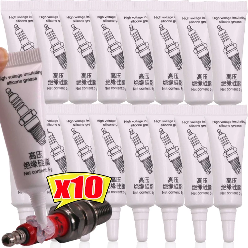 Auto Spark Plug High Voltage Insulating Grease Ignition Coil Silicone Grease High Low Temperature Corrosion Resistance Insulated
