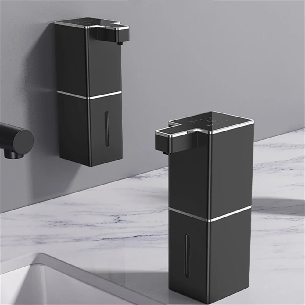 4 Gear Automatic Foam Soap Dispenser 380ML Induction Hand Washer USB Rechargeable Foaming Machine Home Appliance Black White