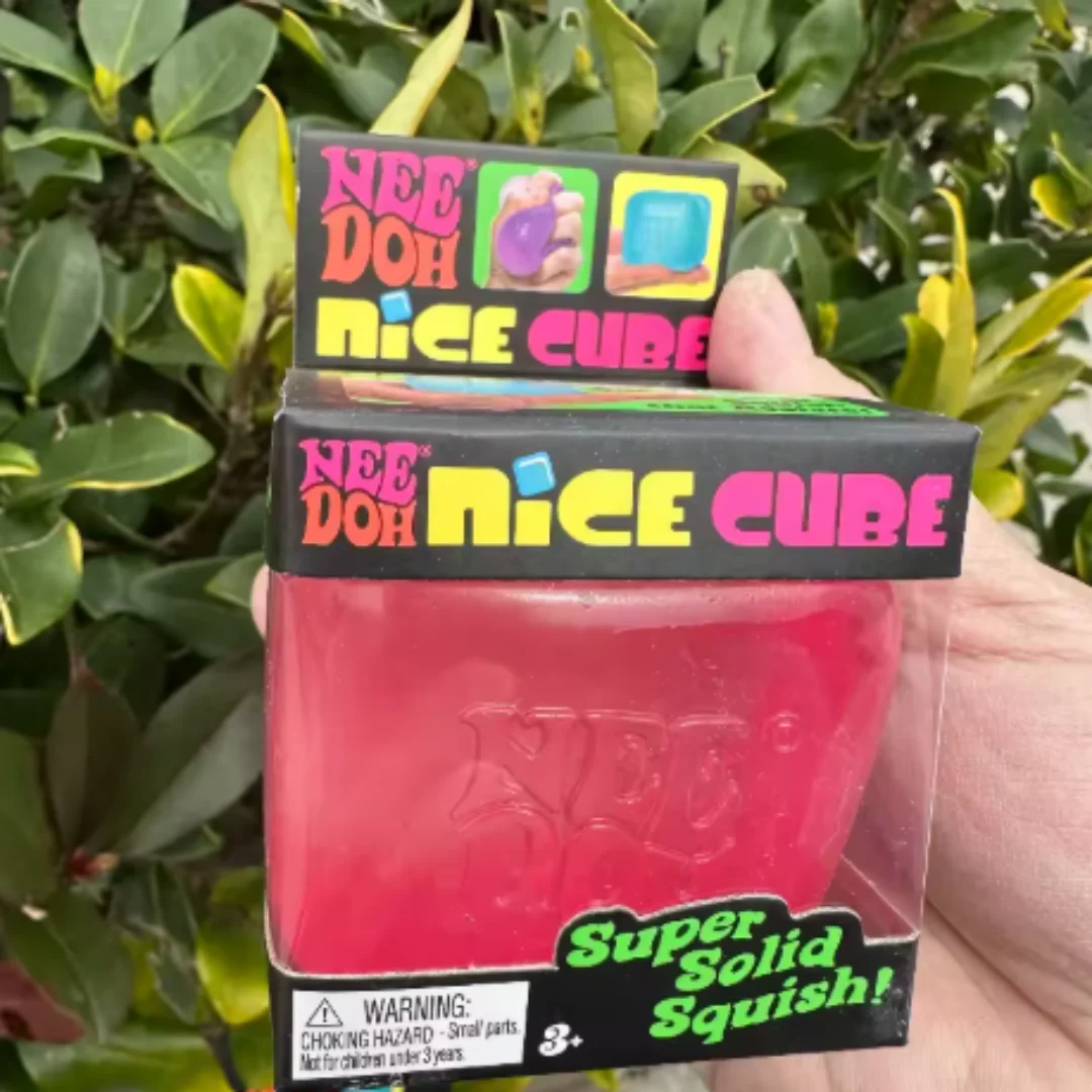 

Сенсорный кубик Needoh Nice Cube: антистресс-игрушка для снятия тревоги и улучшения концентрации, настольный сенсорный куб для взрослых и детей