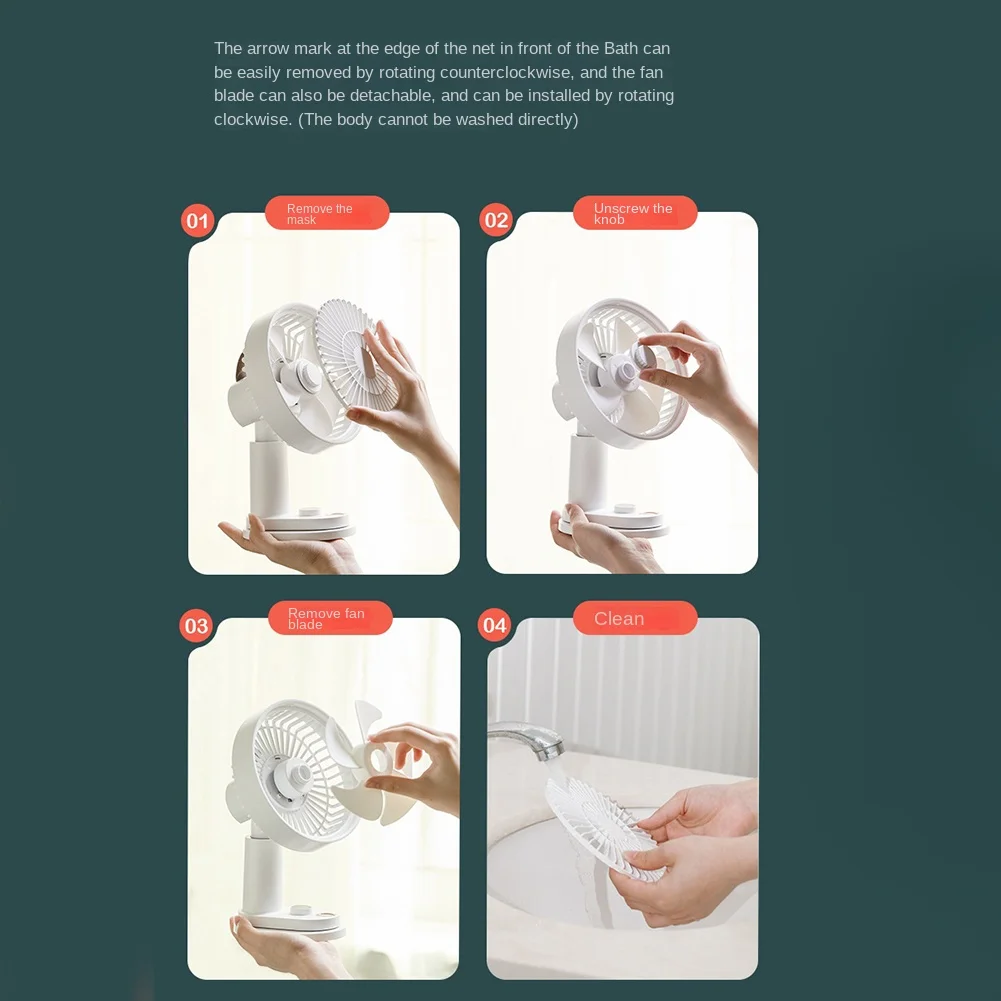 

FAAJ-Настольный небольшой вентилятор Портативный студенческий общежитие с качающейся головой Электрический вентилятор с дистанционным управлением - зеленый