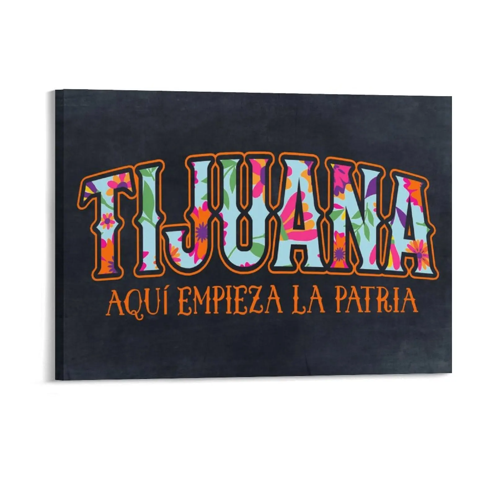 Tijuana Mexico Canvas Painting Wall Plaque Customized Bar Cave Retro Club Framed Wall Paintings