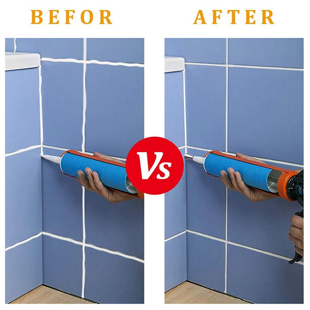 

20Pcs Caulk Nozzle Applicator Stainless Steel High Performance Sealing Tool for Smooth Caulking Results Professional Grade Kit