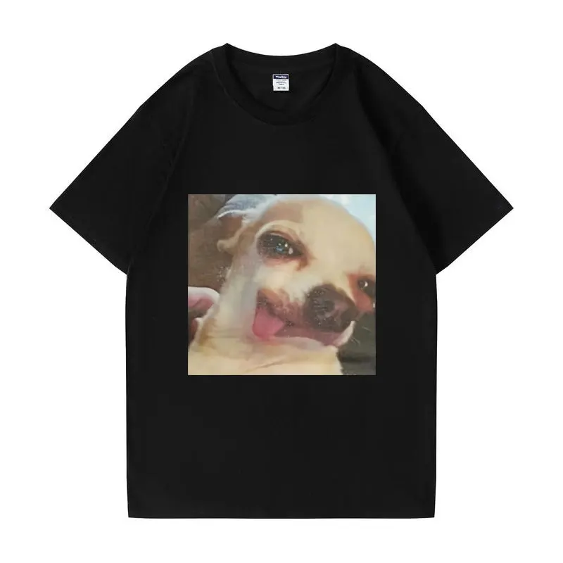 

Funny Dog Tongue Meme T-Shirt Summer Casual Loose Short Sleeves T Shirt Men Women Fashion Oversized Tee Shirt Male Streetwear