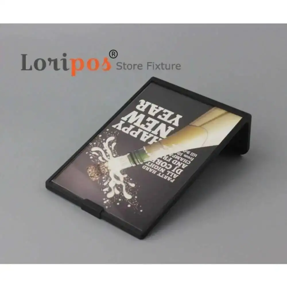 Picture 4: 2PCS 210*148mm A5 Exhibition Clip L Poster Name Paper Holder Stand Price Talker Sign Label Frame