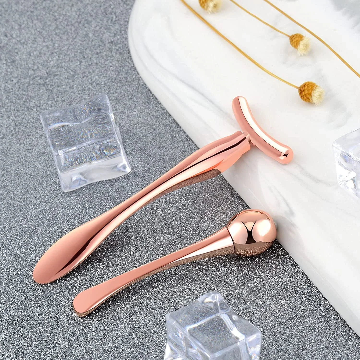 Metal Eye Cream Applicator Wand Stick Massager Tool for Facial Massage Reduce Puffiness Thin Face Magic Stick Skin Care Wand