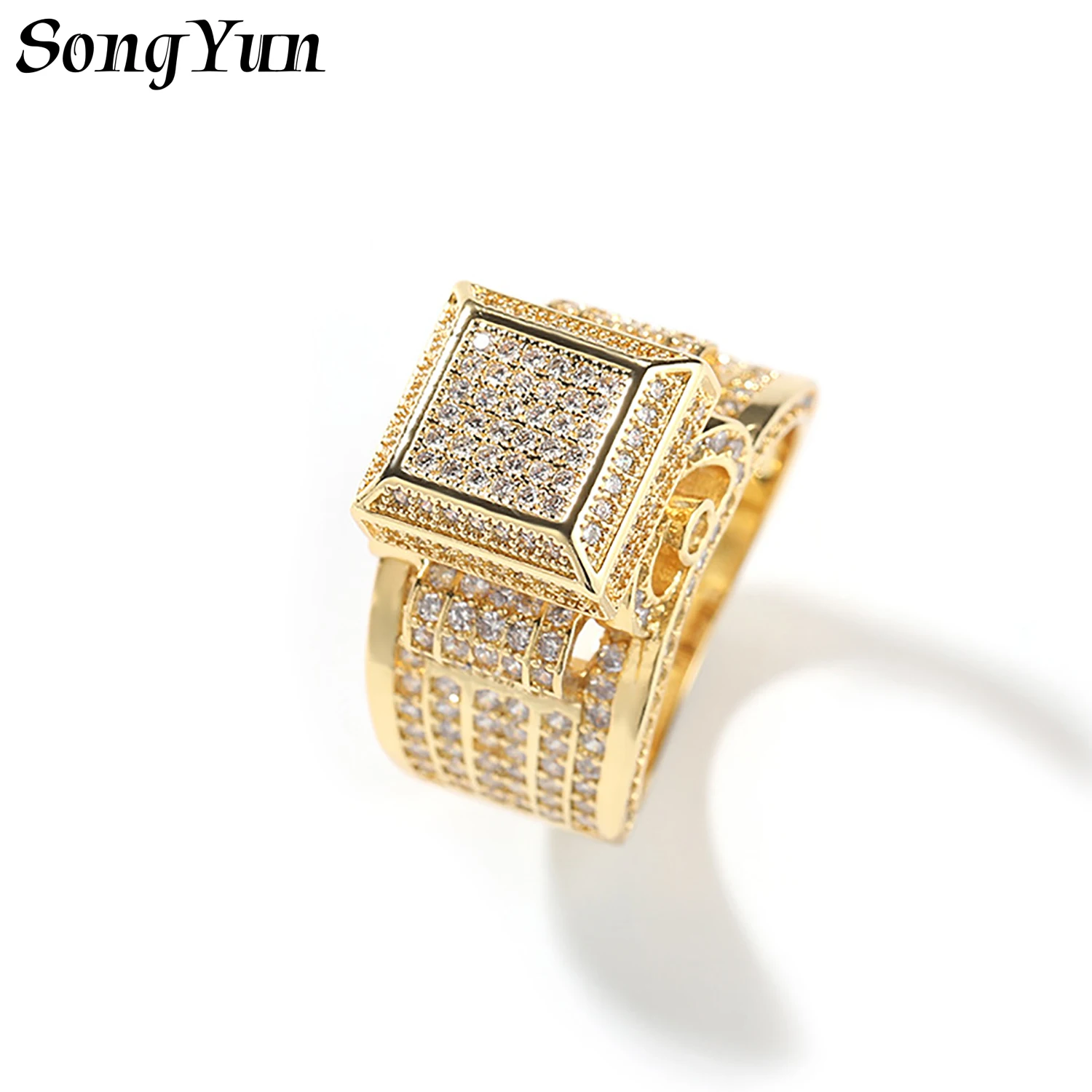 

SongYun Jewelry MHT Quality Brass Ring Wedding Band CZ 7A Zircon Anniversary Her Women Rings Fashion Jewelry