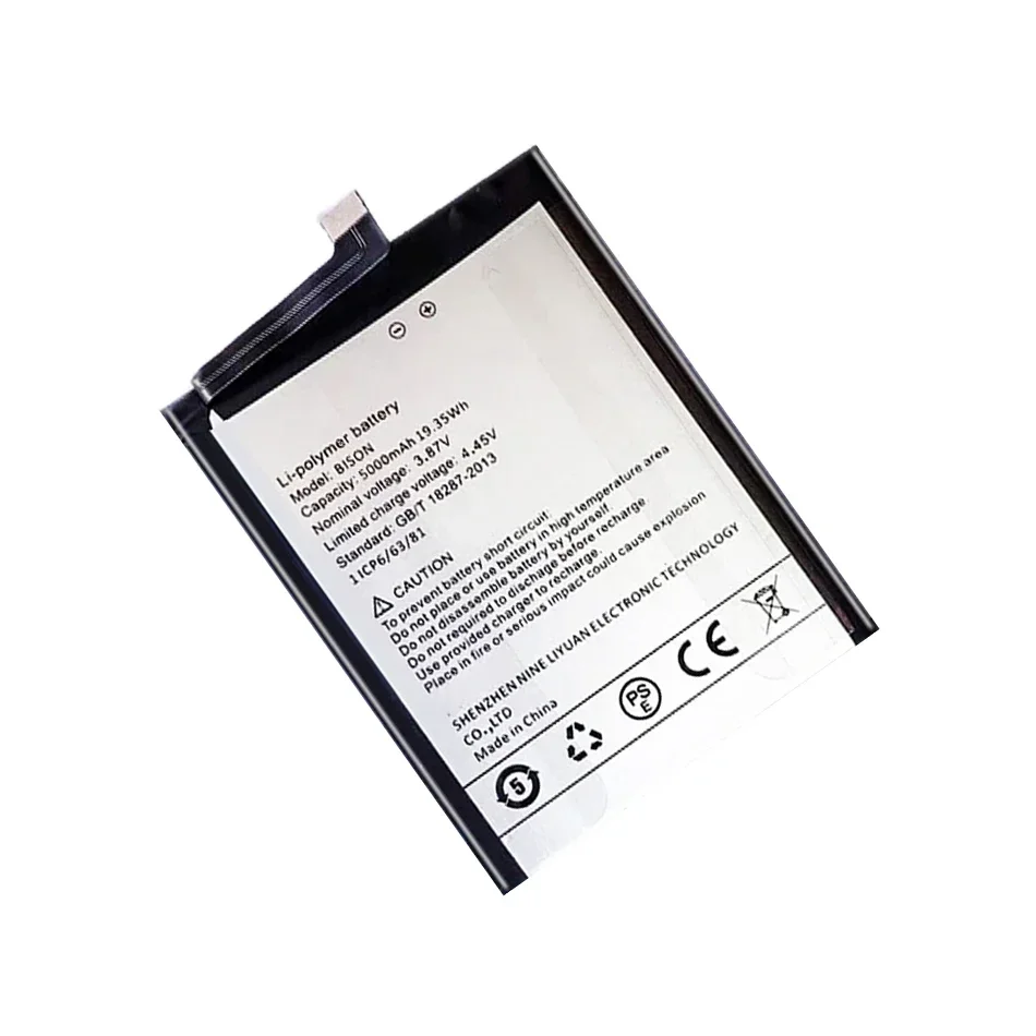 BISON Phone Replacement Battery, 5000mAh, for UMI, for Umidigi, BISON GT, 6.67 \