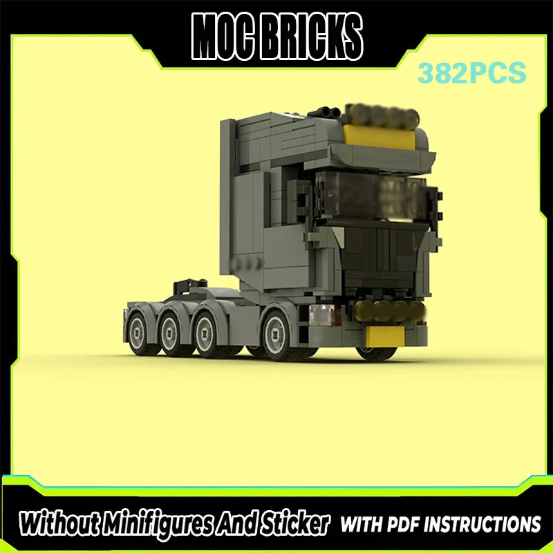 

City Car Model MOC Building Bricks 770S High-End Heavy Truck Modular Technology Gifts Holiday Assemble Children Toys Suit
