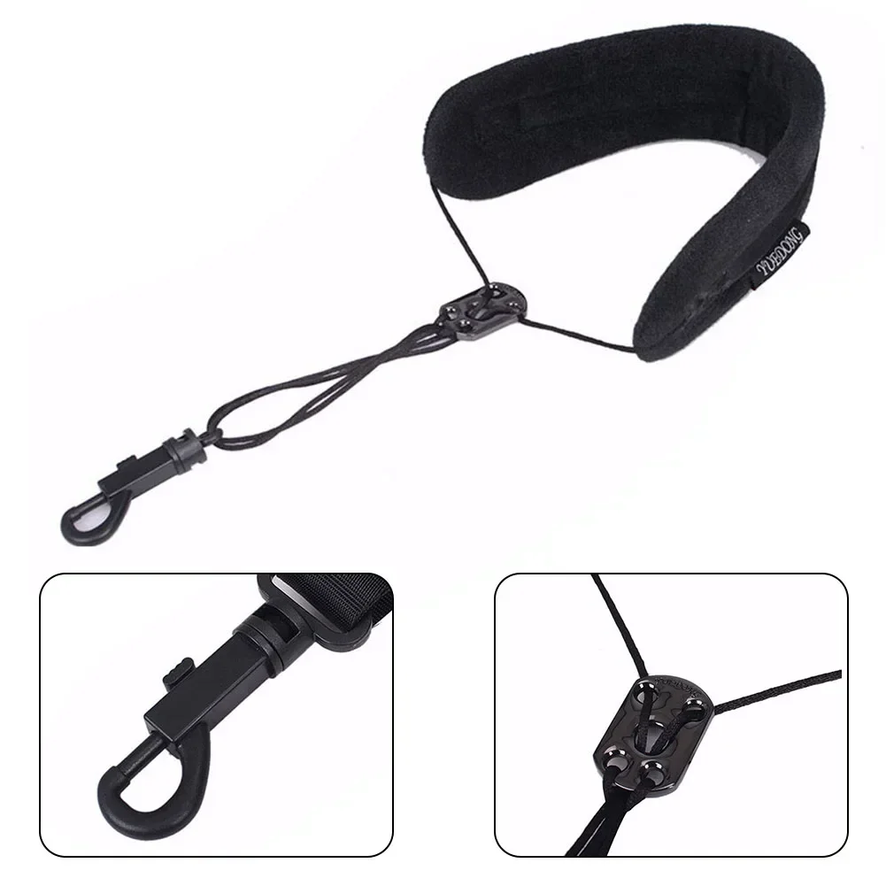 Adjustable Saxophone Neck Strap Comfortable Breathable For Alto Soprano Tenor Bass Clarinet English Horn Bassoon Oboe Sax