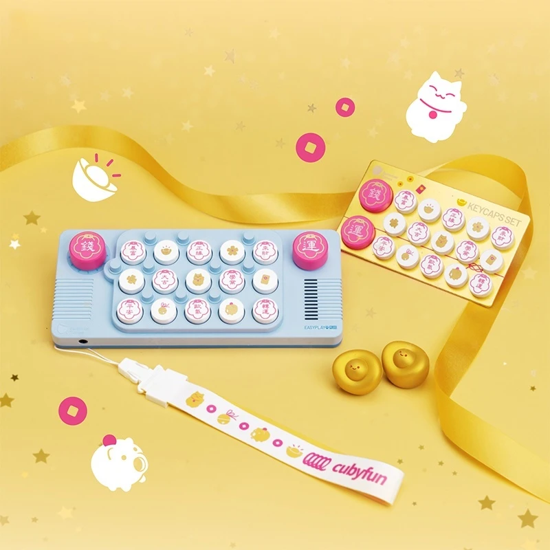 Easyplay Pocket Music Keyboard Plus Keycap Custom Exclusive Replacement Key Vu Coated Keyboard Accessories Emoticon Cute Gifts