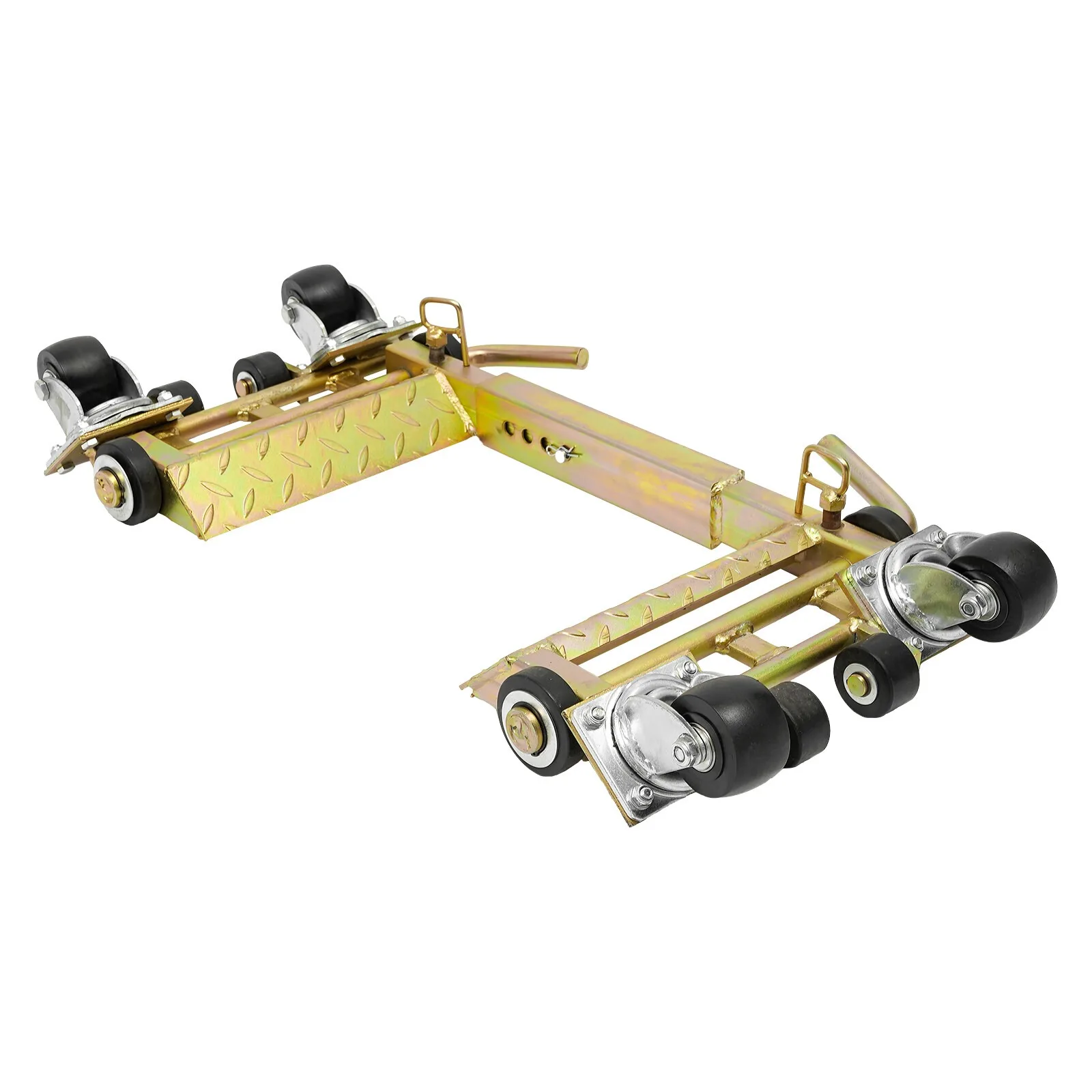 %&New Durable Steel Car Wheel Dolly 4-Piece Set 1T Load Capacity Vehicle Positioning Tool for Towing/Auto Shops