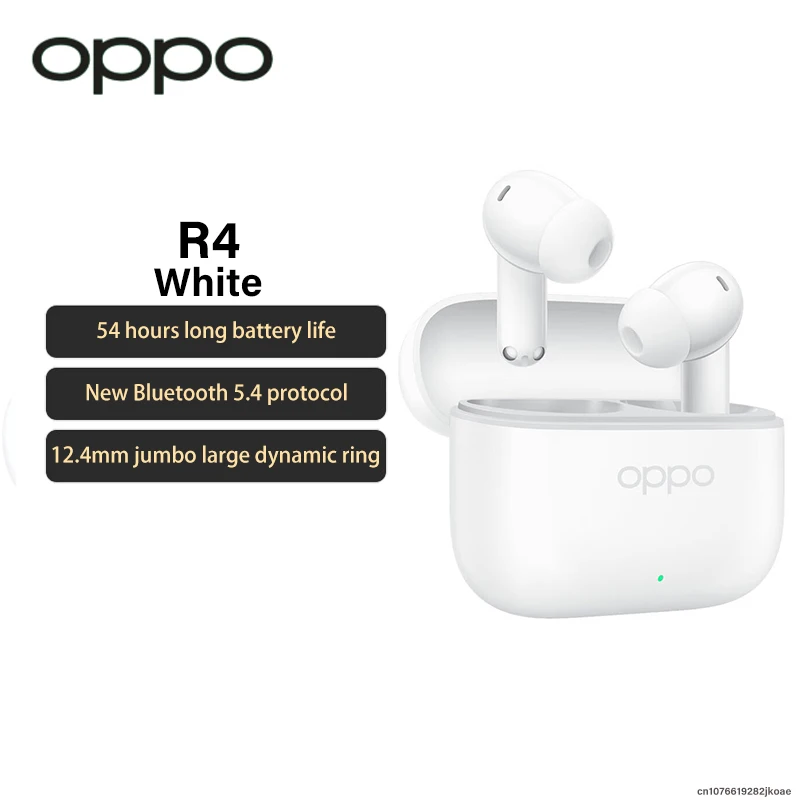 جديد OPPO Enco R4 سماعات داخل الأذن سماعة لاسلكية تعمل بالبلوتوث 5.4 HiFi ستيريو إلغاء الضوضاء سماعات HD ميكروفون دعوة الكمون المنخفض سماعة