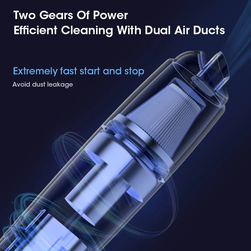 Vacuum Cleaner Mini Car Cleaning Handheld Car Vacuum Cleaner Rechargeable for Car and Office Keyboard Vacuum Cleaner