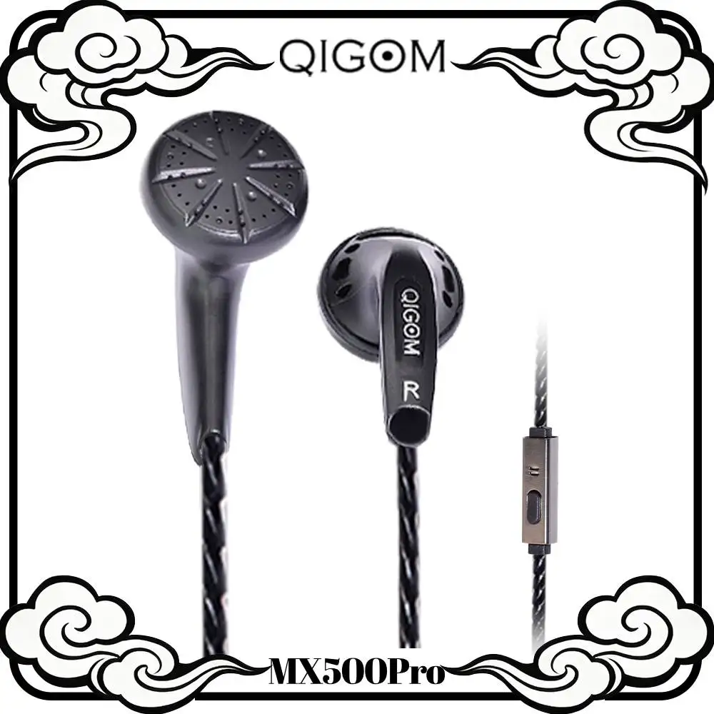 

QIGOM MX500Pro Vocal Version HIFI Headset Wired 32Ω 109dB Flat-head Earbuds With/Without Mic Earphone Original Type C