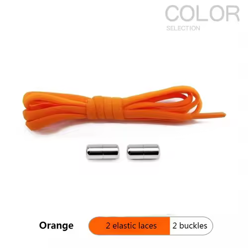 4Pcs/1Pair 100cm Elastic No Tie Shoelaces Metal Lock Shoe Laces For Kids Adult Sneakers Quick Shoelaces Semicircle Shoestrings - Image 10