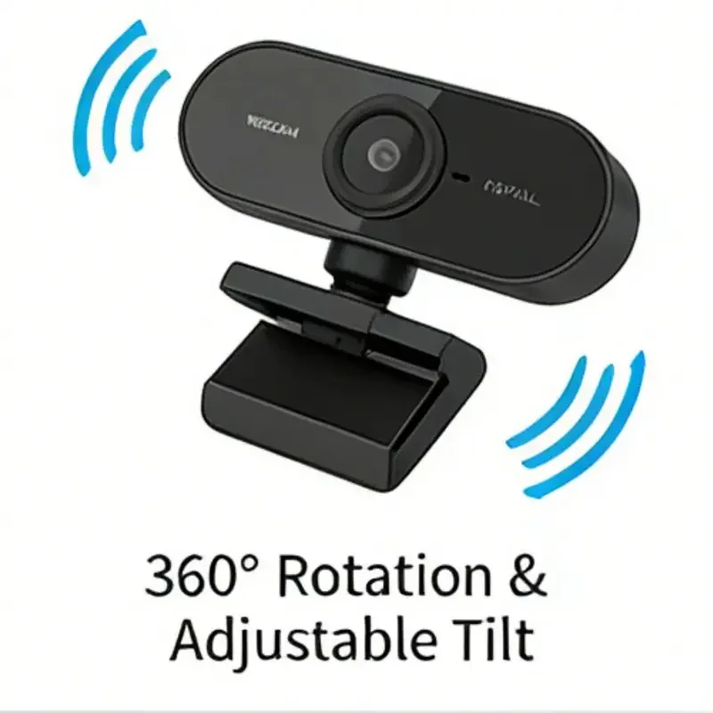 2026 NEW HD USB Webcam with Built-in Microphone Plug and Play PC Camera 360° Rotatable for Video Calls Zoom Teams Streaming HD