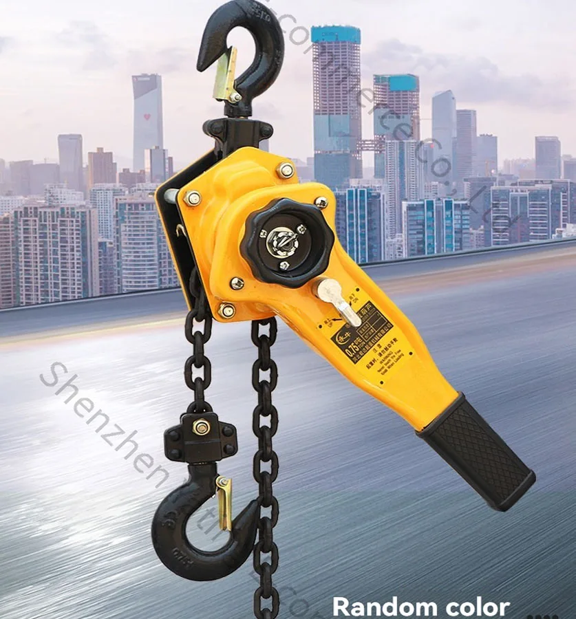 2T 3M Hand Cranked Hoist, Hand Tensioner  Manual Chain Hoist, Hand Pulled Portable Crane
