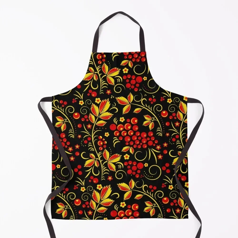 Khokhloma 디자인 여성 앞치마 이미지