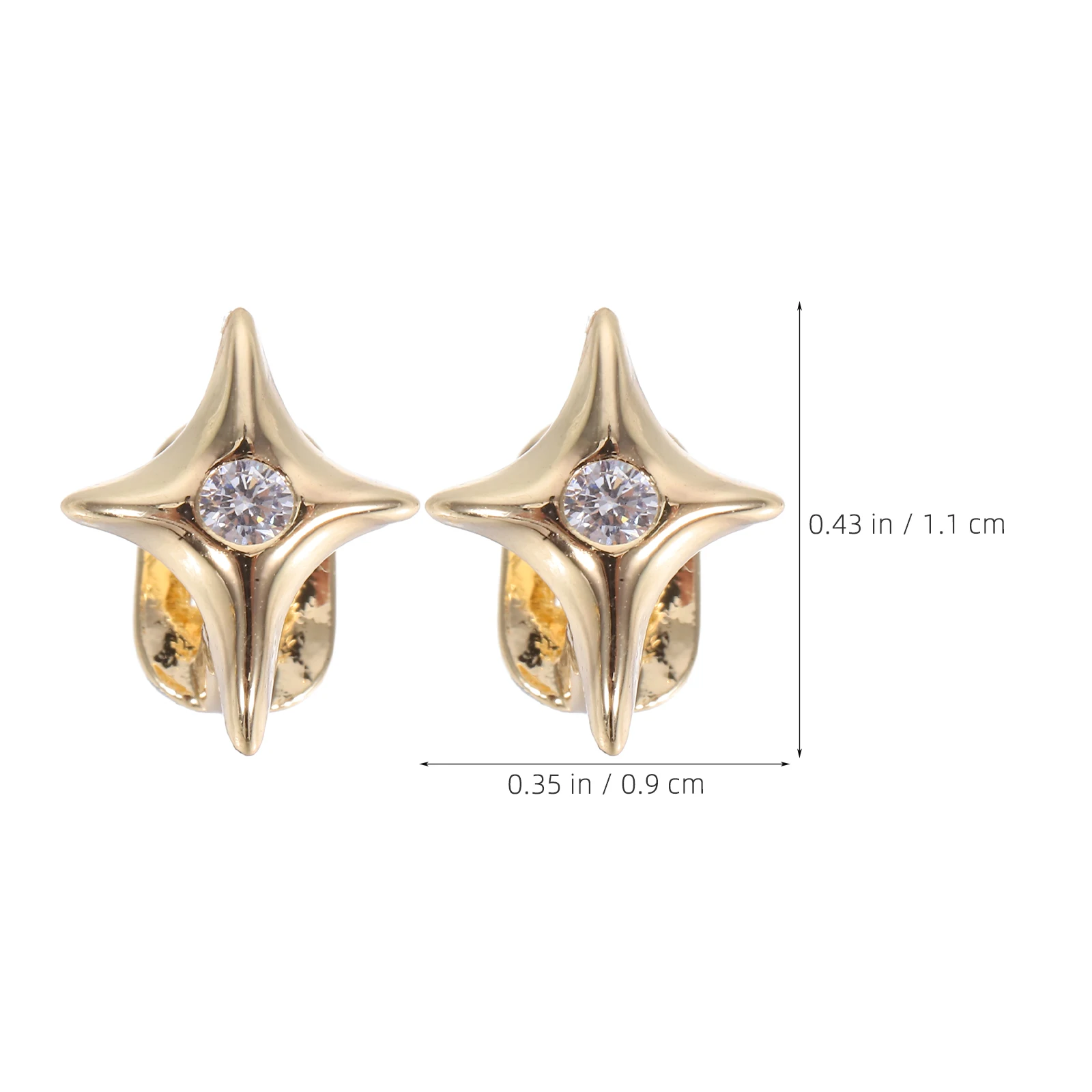 Parrillas de un solo diente de estrella, parrilla de dientes de Metal de vibración refinada y fresca para grupos de tendencias y uso diario, parrilla de dientes de moda, 2 uds.