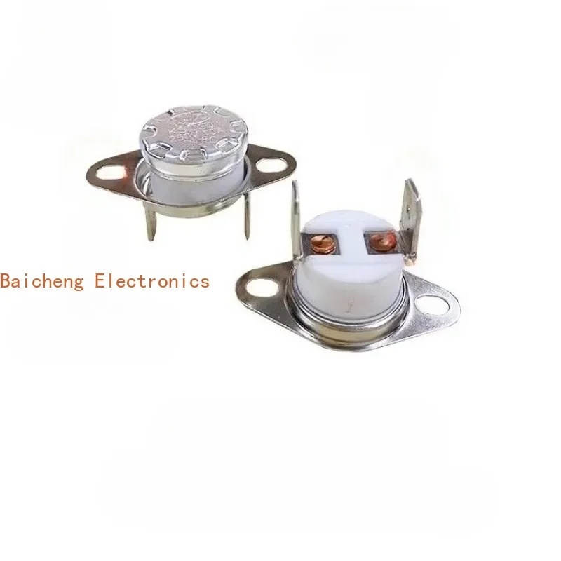 10PCS KSD301/KSD302 Ceramic Temperature Control Switch Bent Foot Active Ring 130 ° Normally Closed/Normally Open