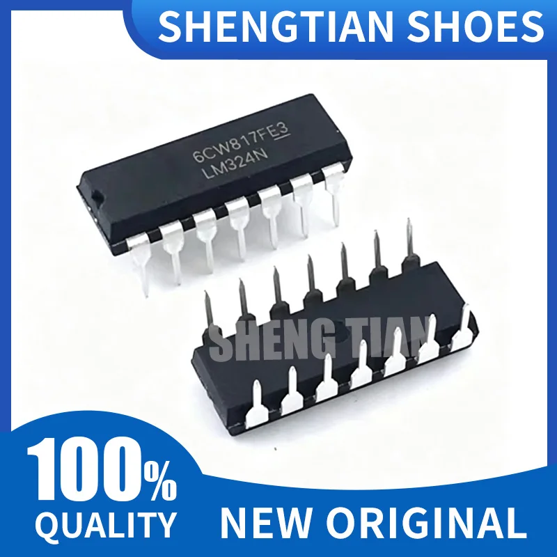 10Pcs New Original LM324N LM324 DIP-14 Four Operational Amplifier Chip In Stock Wholesale